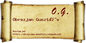 Obrezjan Gusztáv névjegykártya